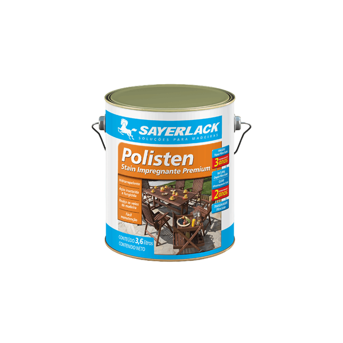Imagem do produto: Polisten Natural Stain Impregnante Premium 3,6 L