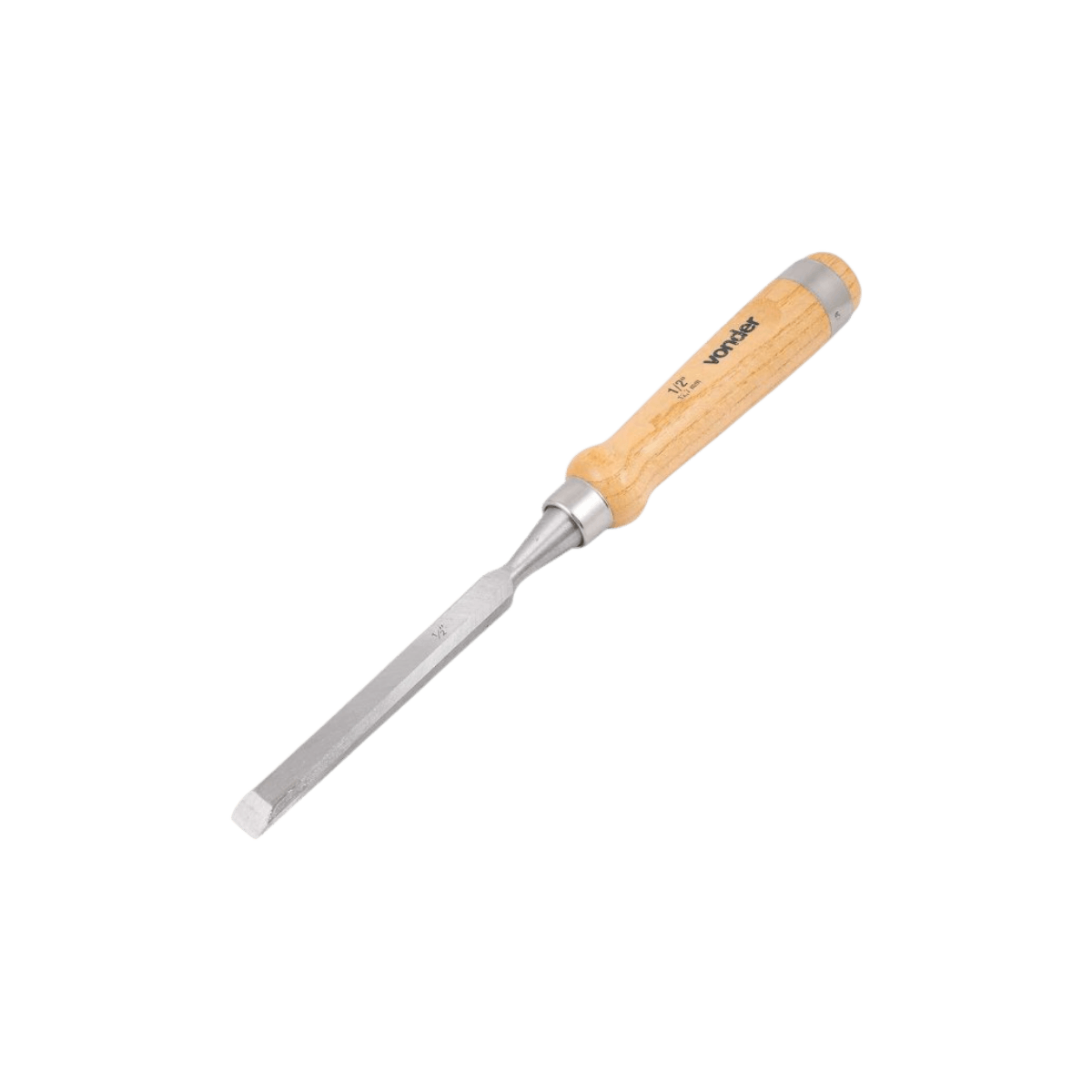 Imagem do produto: Formão Chanfrado Reto 1/2" - Cabo em Madeira