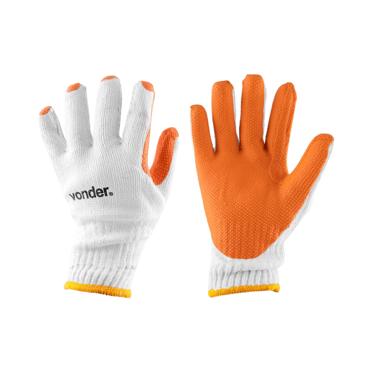 Imagem do produto: Luva de Malha com Látex - Laranja